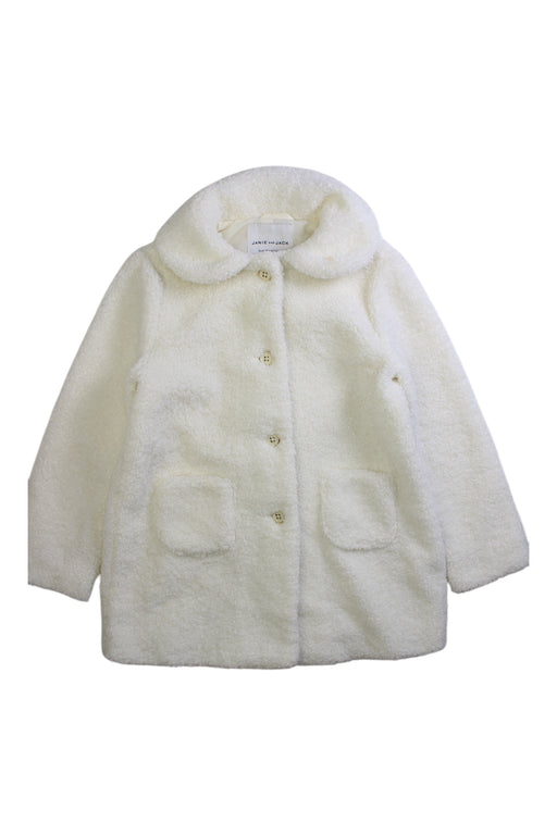 A White Puffer/Quilted Coats & Outerwear from Janie & Jack in size 5T for girl. (Front View)