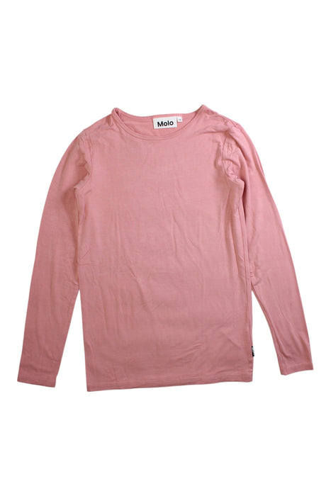 A Pink Long Sleeve Tops from Molo in size 12Y for girl. (Front View)