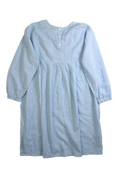 A Blue Long Sleeve Dresses from Caramel in size 10Y for girl. (Back View)