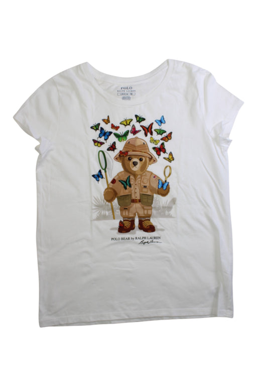 A Multicolor Short Sleeve T Shirts from Polo Ralph Lauren in size 12Y for girl. (Front View)