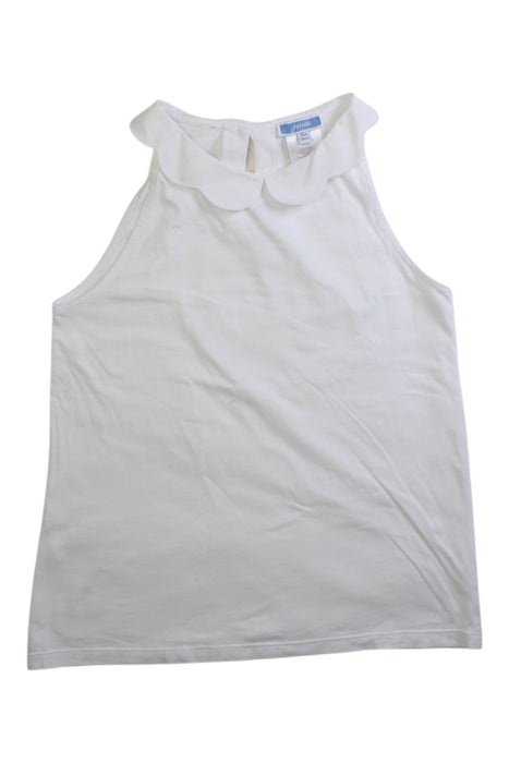 A White Sleeveless Tops from Jacadi in size 10Y for girl. (Front View)
