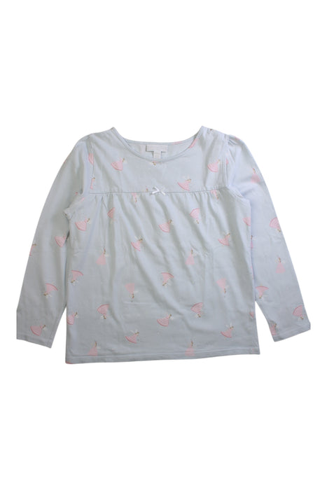 A White Separates from The Little White Company in size 9Y for girl. (Front View)