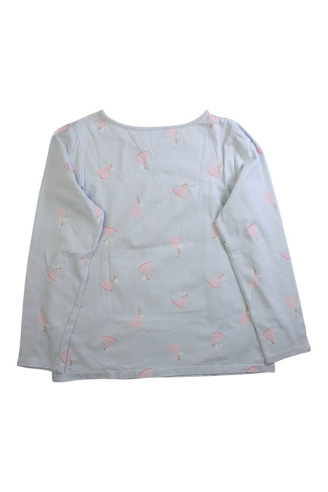 A White Separates from The Little White Company in size 9Y for girl. (Back View)