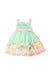 A Green Sleeveless Dresses from Monsoon in size 12-18M for girl. (Back View)