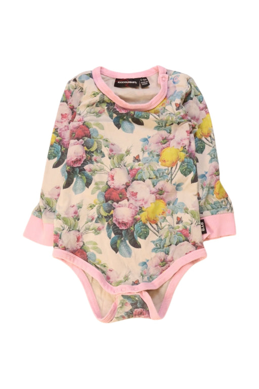 A Pink Long Sleeve Bodysuits from Rock Your Kid in size 12-18M for girl. (Front View)