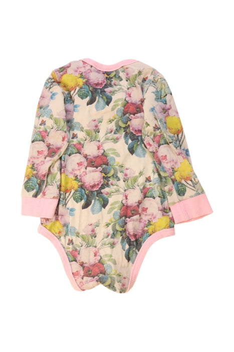 A Pink Long Sleeve Bodysuits from Rock Your Kid in size 12-18M for girl. (Back View)