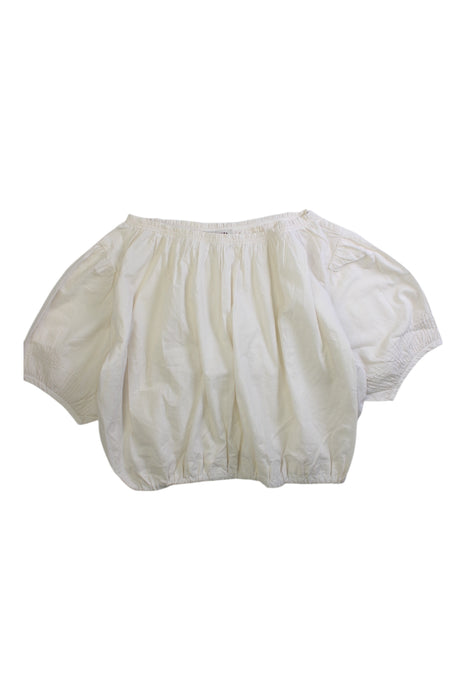 A White Short Sleeve Tops from Caramel in size 8Y for girl. (Front View)