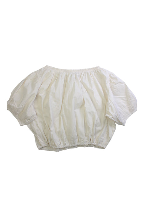 A White Short Sleeve Tops from Caramel in size 8Y for girl. (Back View)