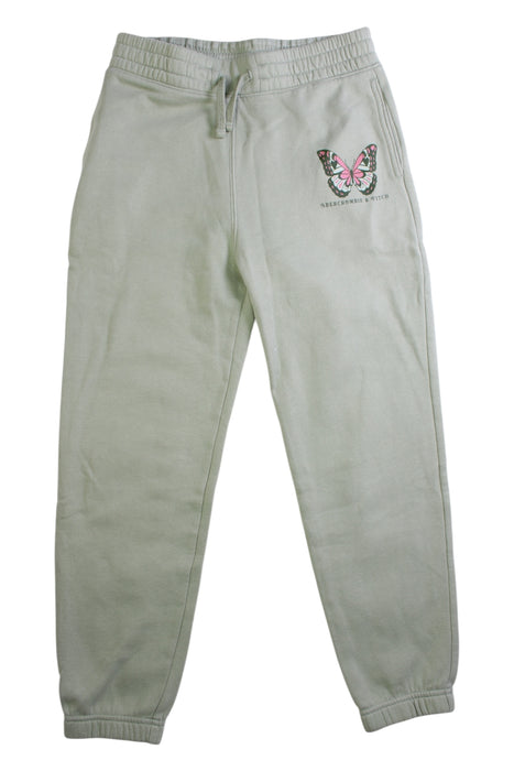 A Beige Sweatpants from Abercrombie & Fitch in size 9Y for girl. (Front View)