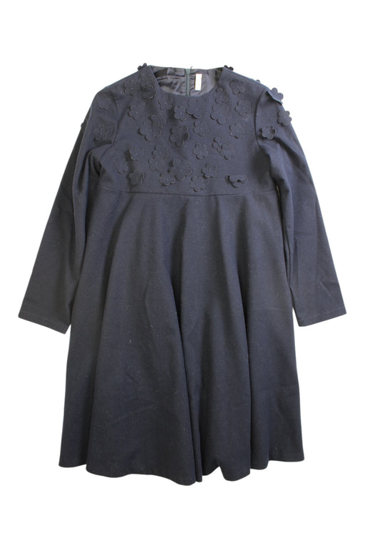 A Black Long Sleeve Dresses from Il Gufo in size 10Y for girl. (Front View)