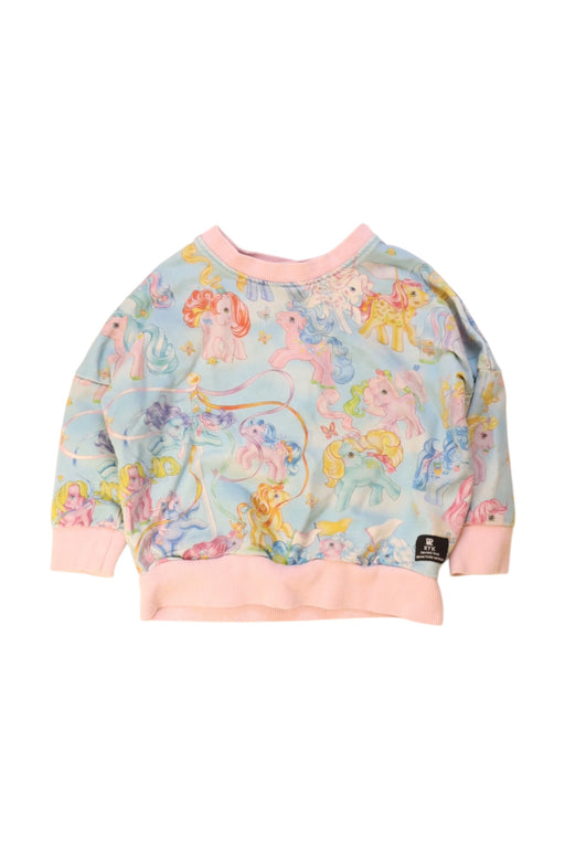 A Blue Crewneck Sweatshirts from Rock Your Kid in size 2T for girl. (Front View)