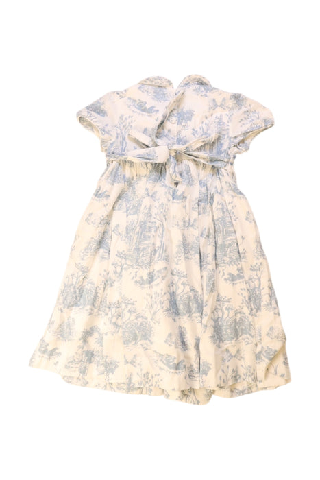 A Blue Short Sleeve Dresses from Annafie in size 3T for girl. (Back View)