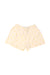 A White Shorts from Petit Bateau in size 4T for girl. (Front View)
