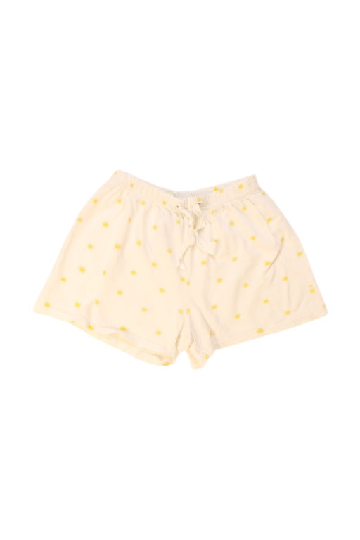 A White Shorts from Petit Bateau in size 4T for girl. (Front View)
