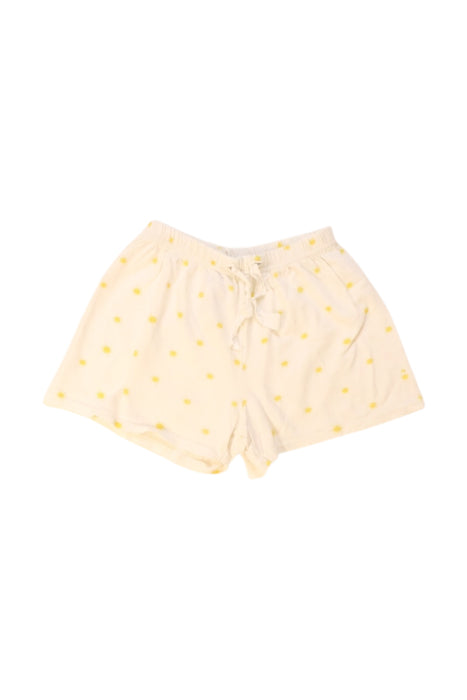 A White Shorts from Petit Bateau in size 4T for girl. (Front View)