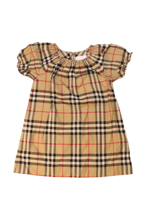 A Multicolour Short Sleeve Dresses from Burberry in size 6-12M for girl. (Front View)
