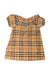 A Multicolor Short Sleeve Dresses from Burberry in size 6-12M for girl. (Back View)