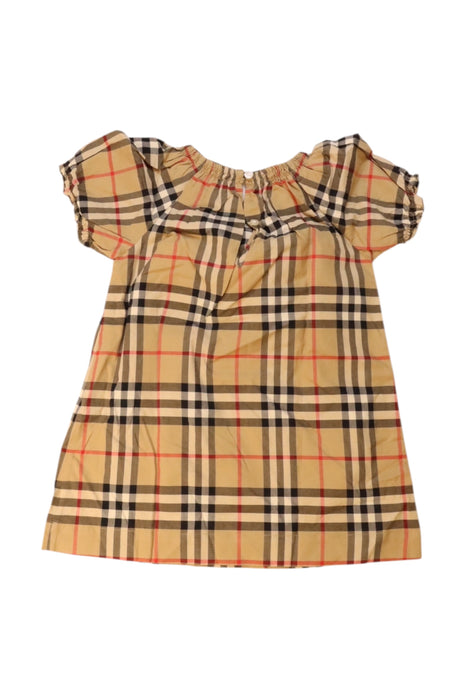 A Multicolour Short Sleeve Dresses from Burberry in size 6-12M for girl. (Back View)
