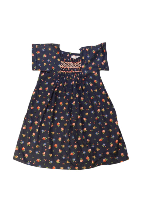 A Navy Short Sleeve Dresses from Bonpoint in size 3T for girl. (Front View)