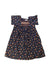 A Navy Short Sleeve Dresses from Bonpoint in size 3T for girl. (Front View)