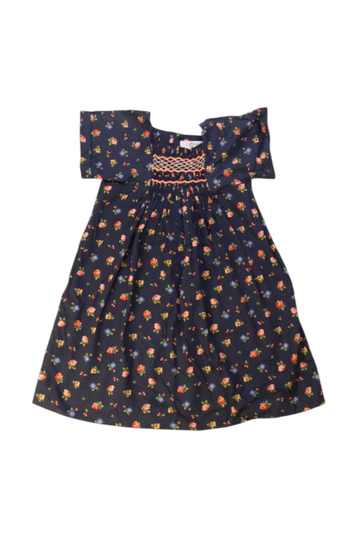 A Navy Short Sleeve Dresses from Bonpoint in size 3T for girl. (Front View)