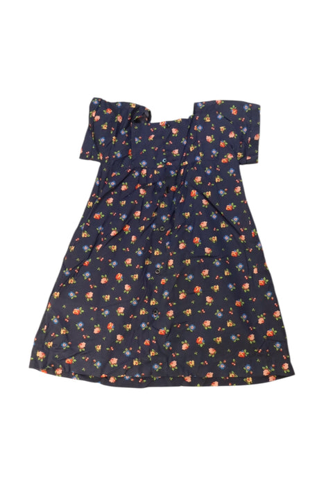 A Navy Short Sleeve Dresses from Bonpoint in size 3T for girl. (Back View)