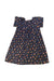 A Navy Short Sleeve Dresses from Bonpoint in size 3T for girl. (Back View)