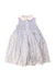 A Blue Sleeveless Dresses from Annafie in size 3T for girl. (Front View)