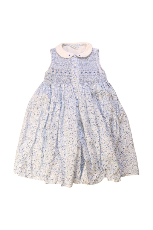 A Blue Sleeveless Dresses from Annafie in size 3T for girl. (Front View)