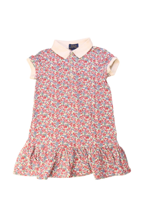 A Multicolour Short Sleeve Dresses from Polo Ralph Lauren in size 4T for girl. (Front View)