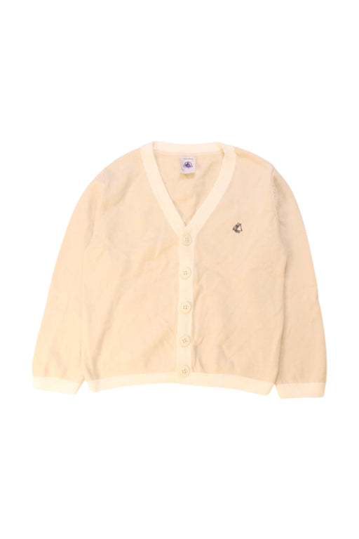 A Ivory Cardigans from Petit Bateau in size 4T for neutral. (Front View)