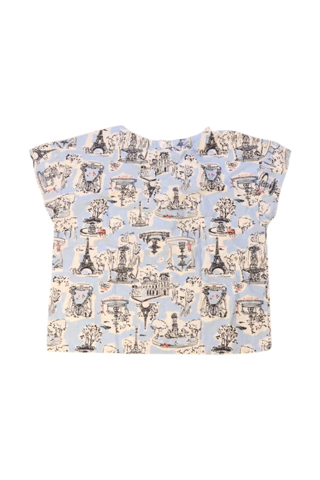 A Multicolour Short Sleeve Tops from Petit Bateau in size 3T for girl. (Back View)