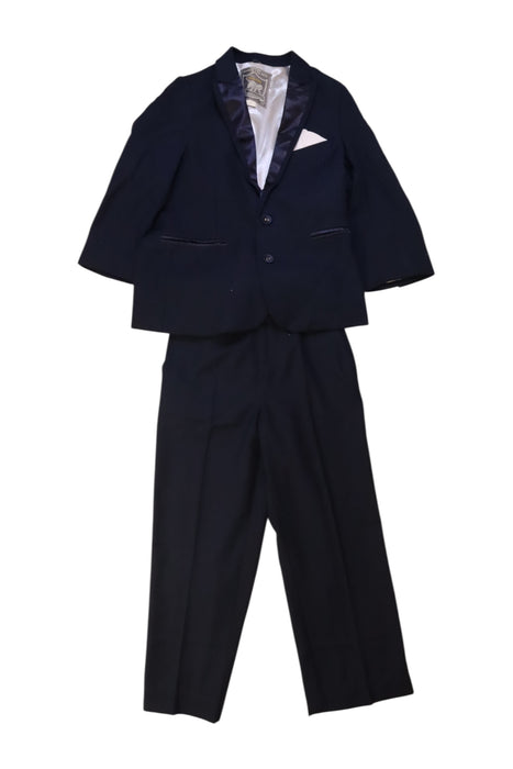 A Navy Suits from Monsoon in size 6T for boy. (Front View)