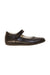 A Black Dress Shoes from Rossano in size 5T for girl. (Front View)