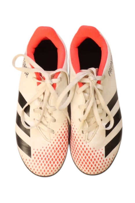 A Multicolour Cleats/Soccer Shoes from Adidas in size 7Y for boy. (Back View)