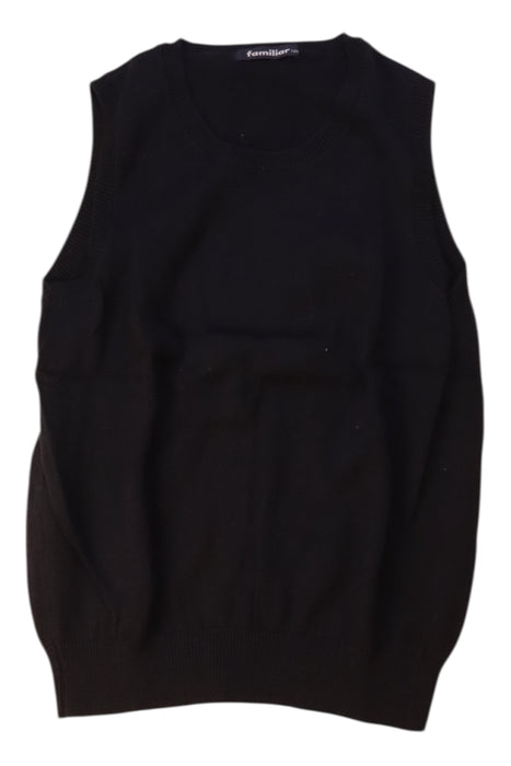 A Black Dress Up Vests from Familiar in size 5T for boy. (Front View)