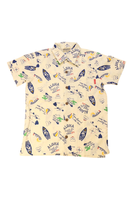 A Multicolour Short Sleeve Shirts from Miki House in size 7Y for boy. (Front View)