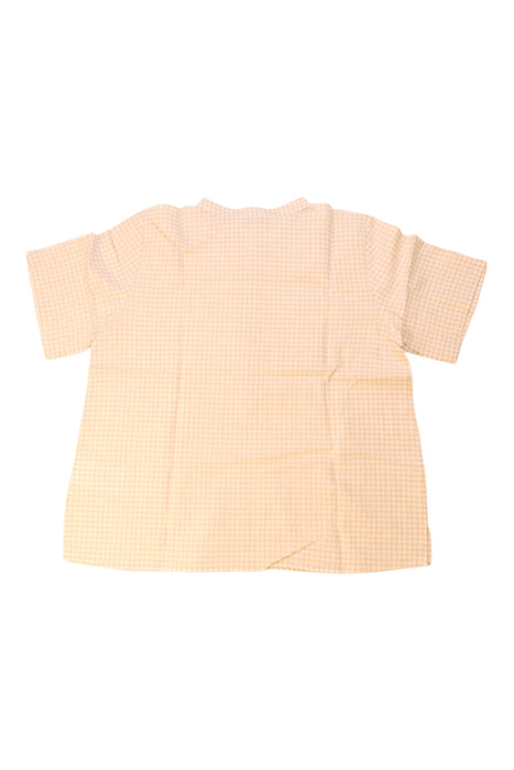 A Peach Short Sleeve Shirts from Bonpoint in size 10Y for boy. (Back View)