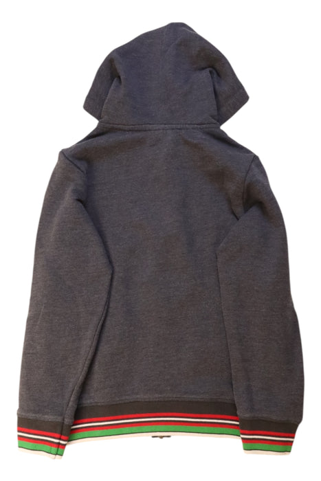 A Grey Zippered Sweatshirts from Sunuva in size 5T for neutral. (Back View)