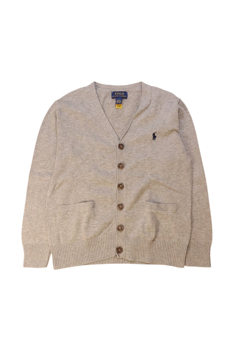 A Grey Cardigans from Polo Ralph Lauren in size 7Y for neutral. (Front View)