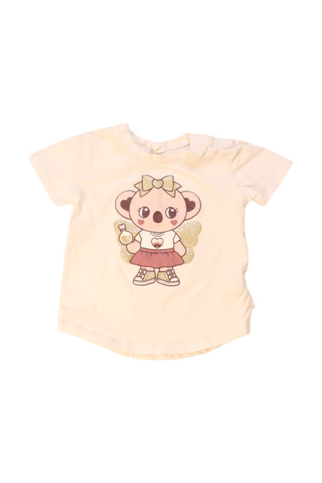 A White Short Sleeve T Shirts from Hux in size 6-12M for girl. (Front View)