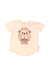 A White Short Sleeve T Shirts from Hux in size 6-12M for girl. (Front View)
