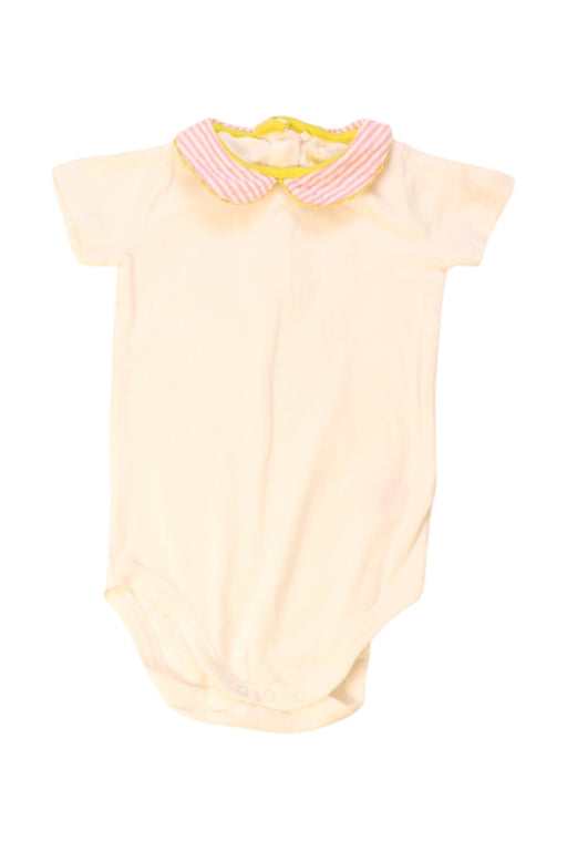 A Ivory Short Sleeve Bodysuits from Boden in size 12-18M for neutral. (Front View)