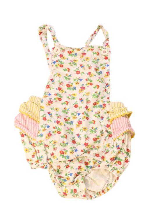 A Multicolour Sleveless Rompers from Boden in size 12-18M for girl. (Front View)