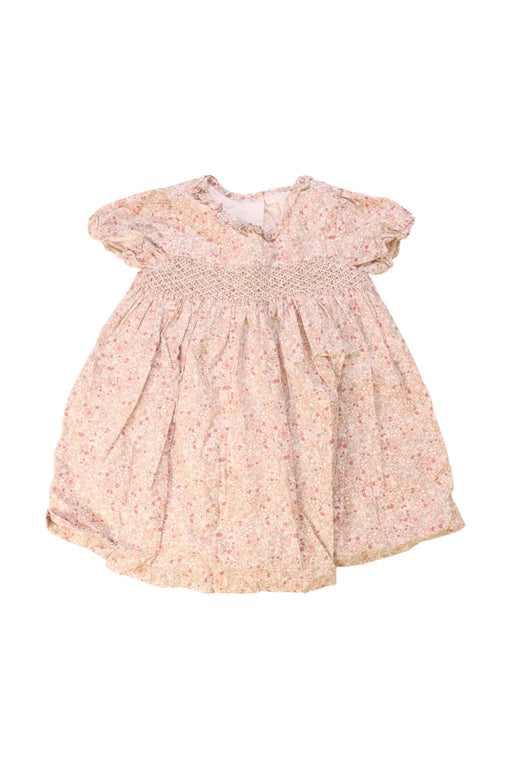 A Pink Short Sleeve Dresses from The Little White Company in size 18-24M for girl. (Front View)