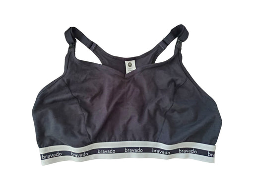 A Black Bras from Bravado in size XL for maternity. (Front View)