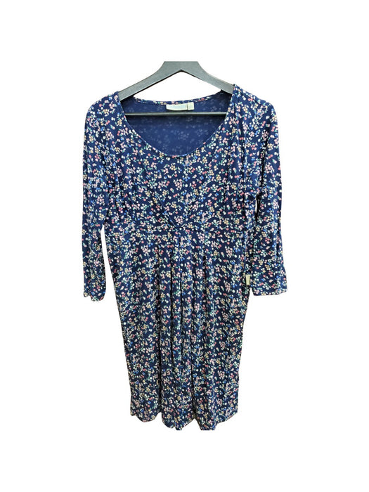 A Blue Nursing Dresses from Jojo Maman Bébé in size M for maternity. (Front View)