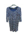 A Blue Nursing Dresses from Jojo Maman Bébé in size M for maternity. (Front View)