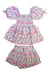 A Pink Shorts Sets from Seed in size 4T for girl. (Front View)