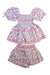 A Pink Shorts Sets from Seed in size 4T for girl. (Back View)